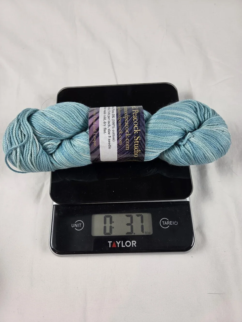 Unplanned Peacock Pima DK Cotton Yarn Sea